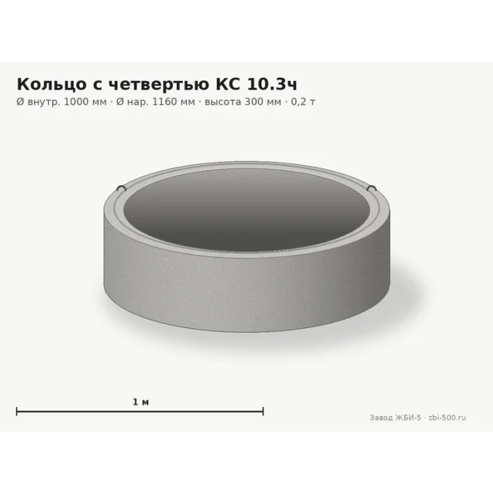 Кольцо с четвертью КС 10.3ч